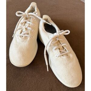 Allbirds Women’s Off-White Wool Sneakers Casual Size 8